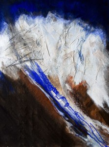 Nordkette | 2006 | 81 x 66 cm | Mischtechnik auf Karton | Privatsammlung