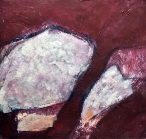 KK Abstraktion | 2008 | 74 x 81 cm | Mischtechnik auf Papier | Alpenglühen | 2010 | 100x150cm | Acryl auf Leinwand | Privatsammlung