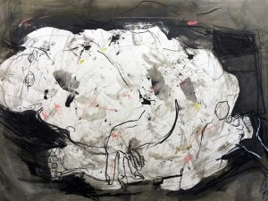 Aufgegriffen | 2015 | 42 x 59 cm | Mischtechnik auf Papier