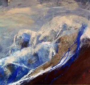 Hohe Munde | 2009 | 60 x 60 cm | Mischtechnik auf Karton