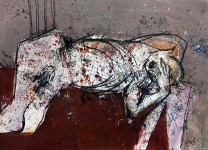 Verzweiflung | 2015 | 32 x 44cm Mischtechnik auf Papier