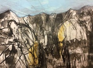 Wilder Kaiser | 2013 | 30 x 40 cm | Mischtechnik auf Papier