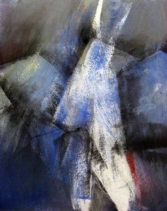 im Licht | 2009 | 80 x 66 cm | Mischtechnik auf Karton