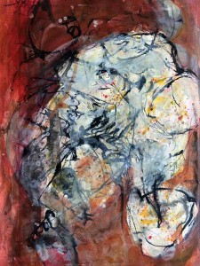 im freien Fall | 2015 | 51x36cm | Mischtechnik
