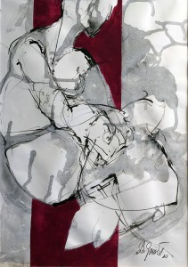 in Gedanken | 2010 | 40 x 28 cm | Tusche auf Papier