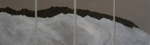 Nordkette | 2010 | 80x240cm | Mischtechnik auf Leinwand