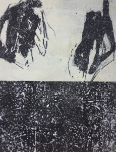 19 o.T. | 2019 | 53 x 42 cm | Monotypie auf Papier